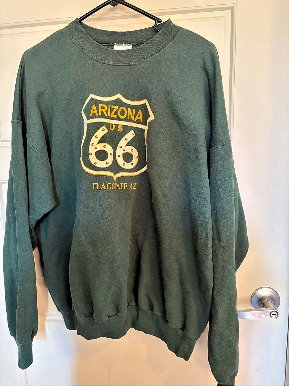 Vintage Route 66 Arizona Flagstaff Studded Crewneck Sweatshirt - XL